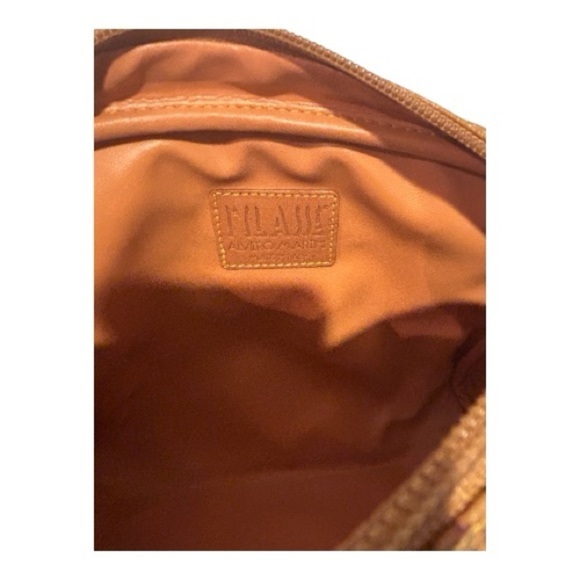 Alviero Martini Tan Map Print Shoulder Bag - Picture 7 of 12